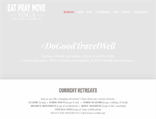 Tablet Screenshot of eatpraymove.com